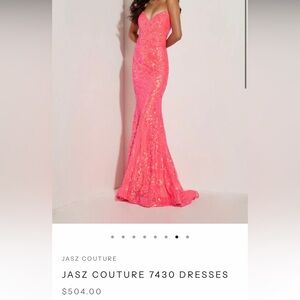 Jasz Couture Backless Pink Dress